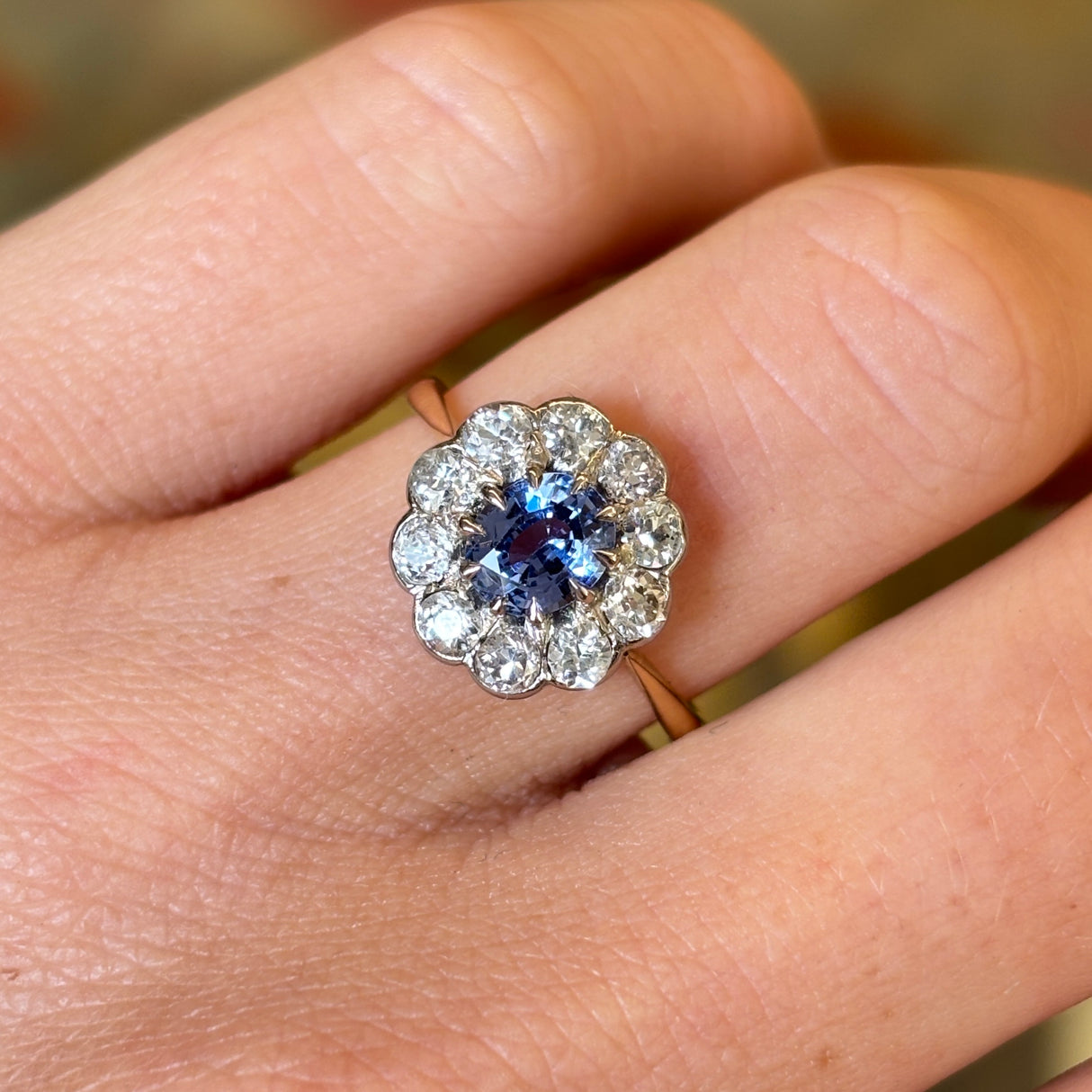 PAYMENT 2 | Antique, Edwardian colour-change sapphire & diamond cluster ring