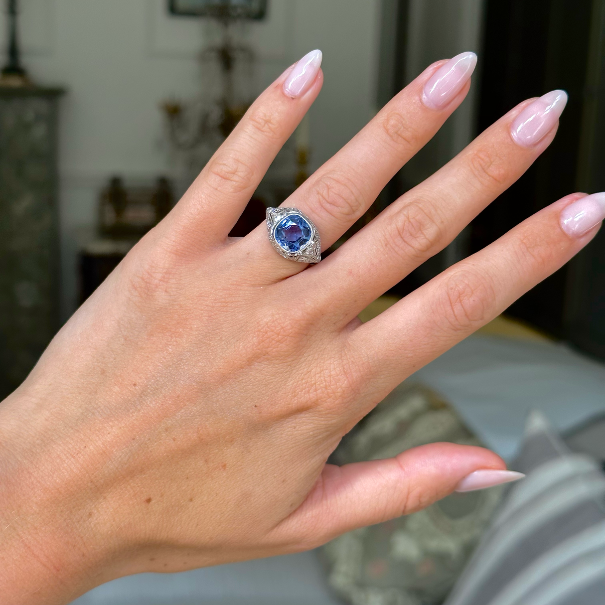 Belle Époque | platinum, sapphire & diamond ring