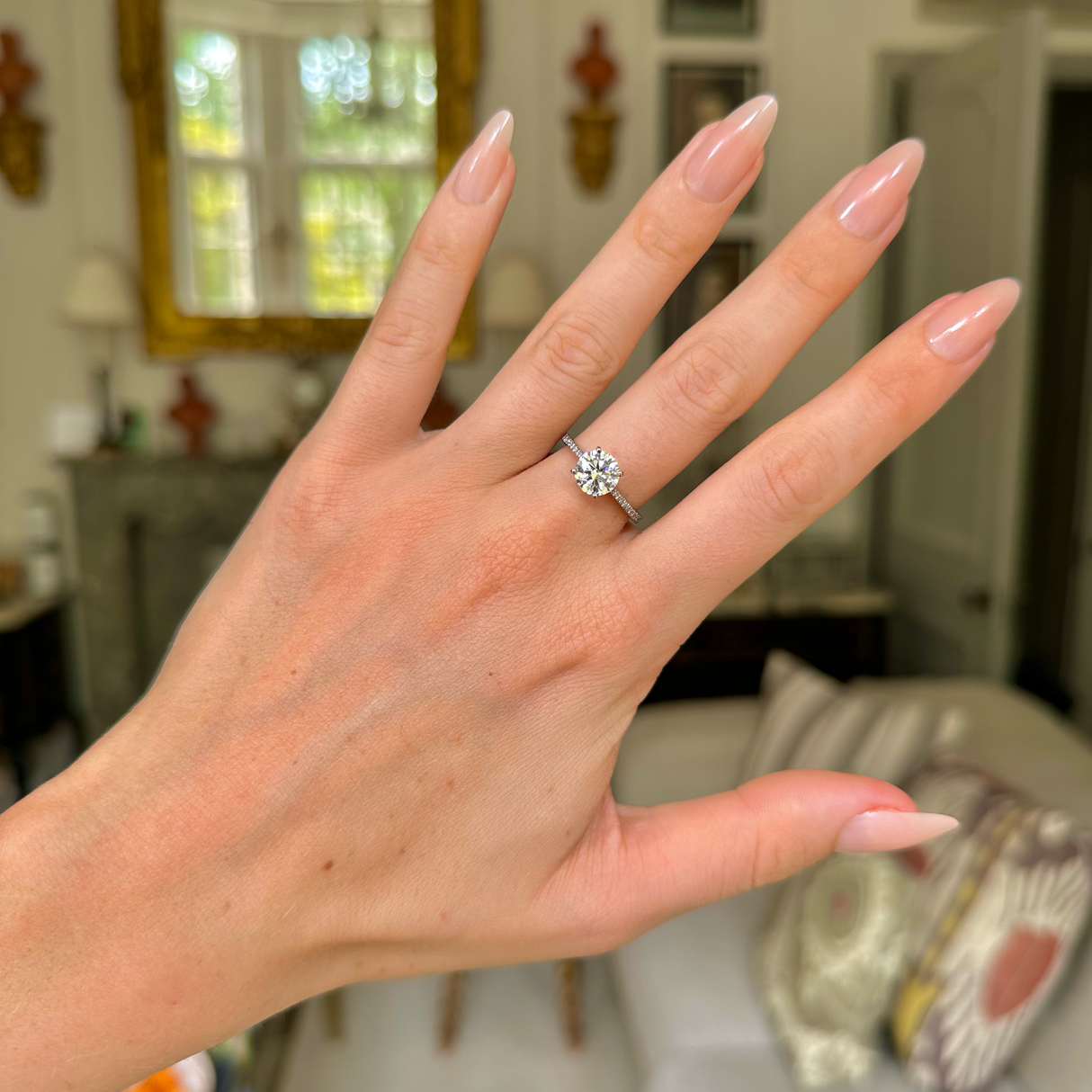 Engagement, 1.50ct diamond solitaire ring