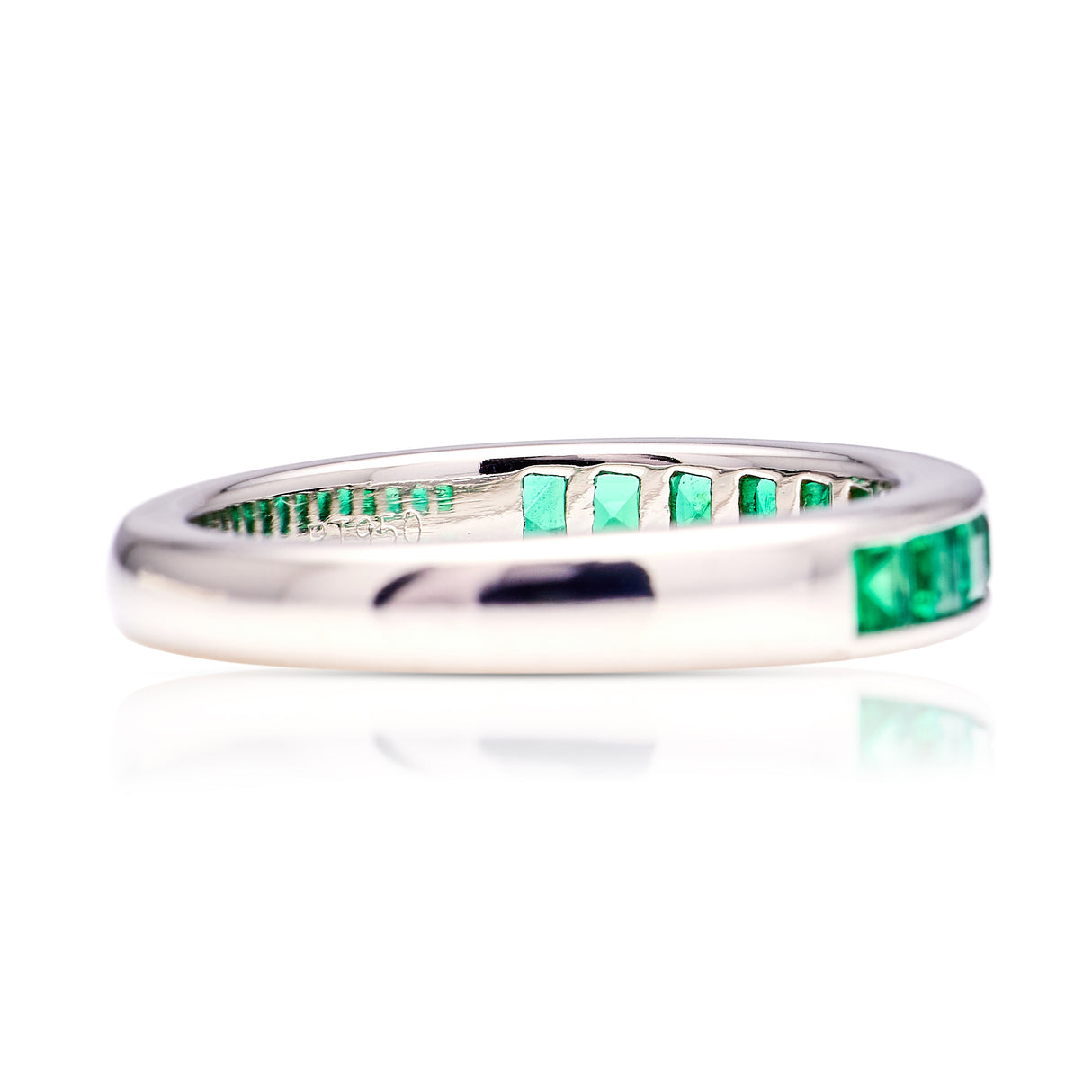 Vintage, Tiffany & co. emerald half eternity ring