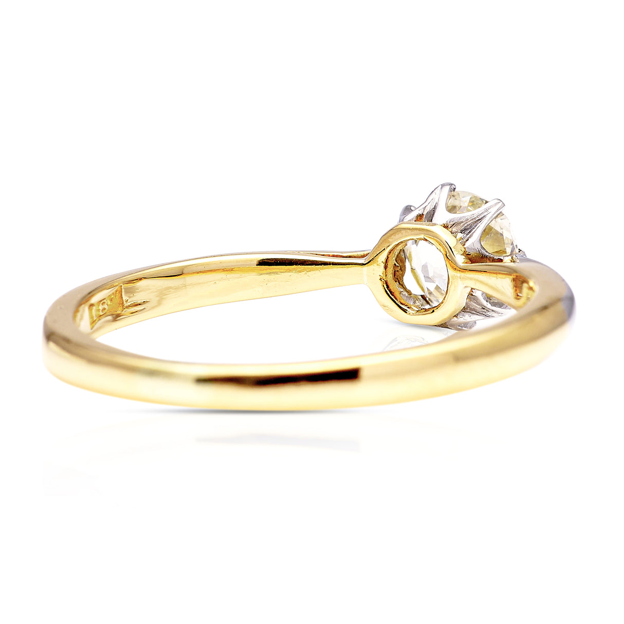 Vintage, 1920s solitaire old cut diamond engagement ring