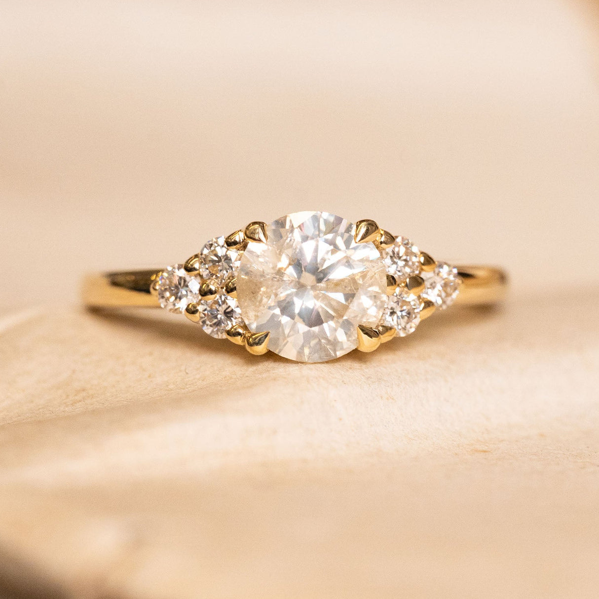 antique-inspired-diamond-trefoil-cluster-engagement-ring-setting