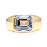 Vintage, grey spinel chunky band, 14ct yellow gold