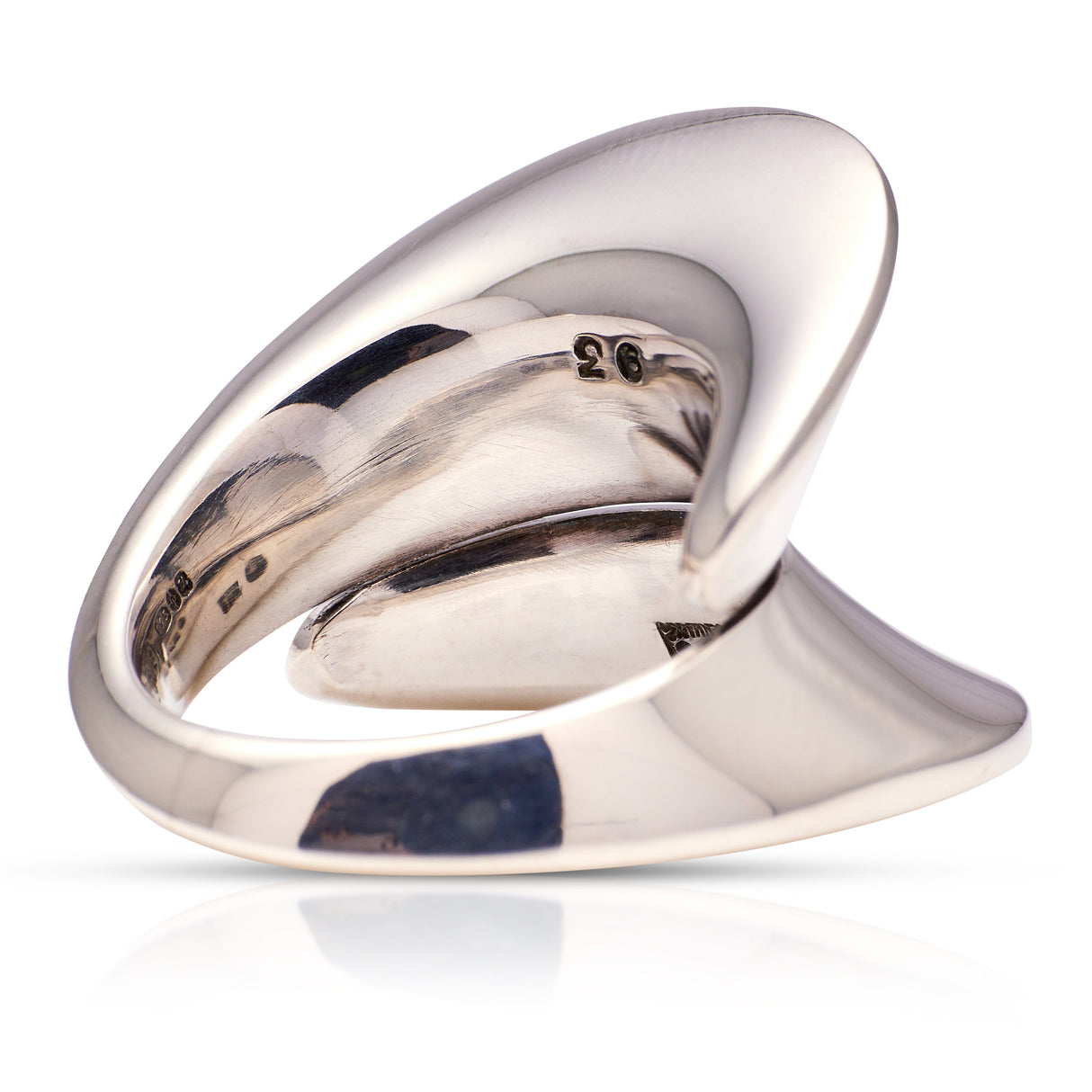 Georg jensen | impressive sculptural ring, sterling silver