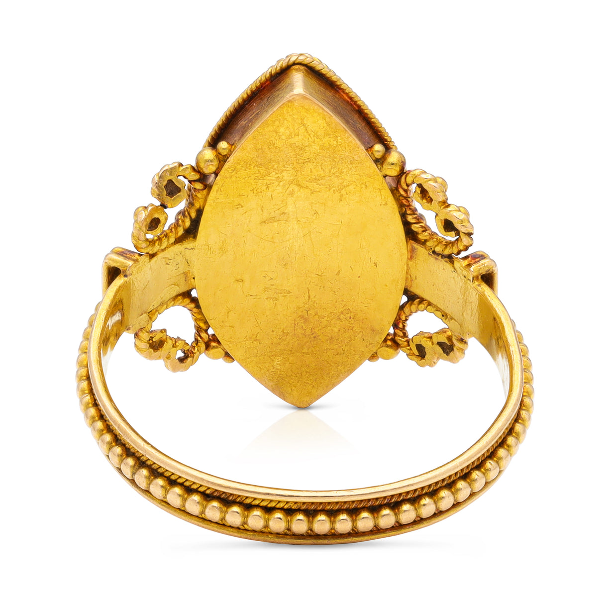 ON HOLD | Antique, italian grand tour bird of paradise micro mosaic ring