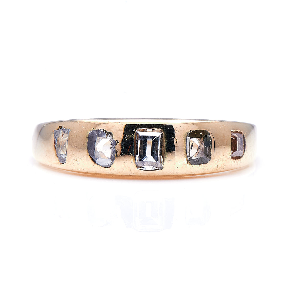 Art Deco, 14ct gold, old-cut diamond ring