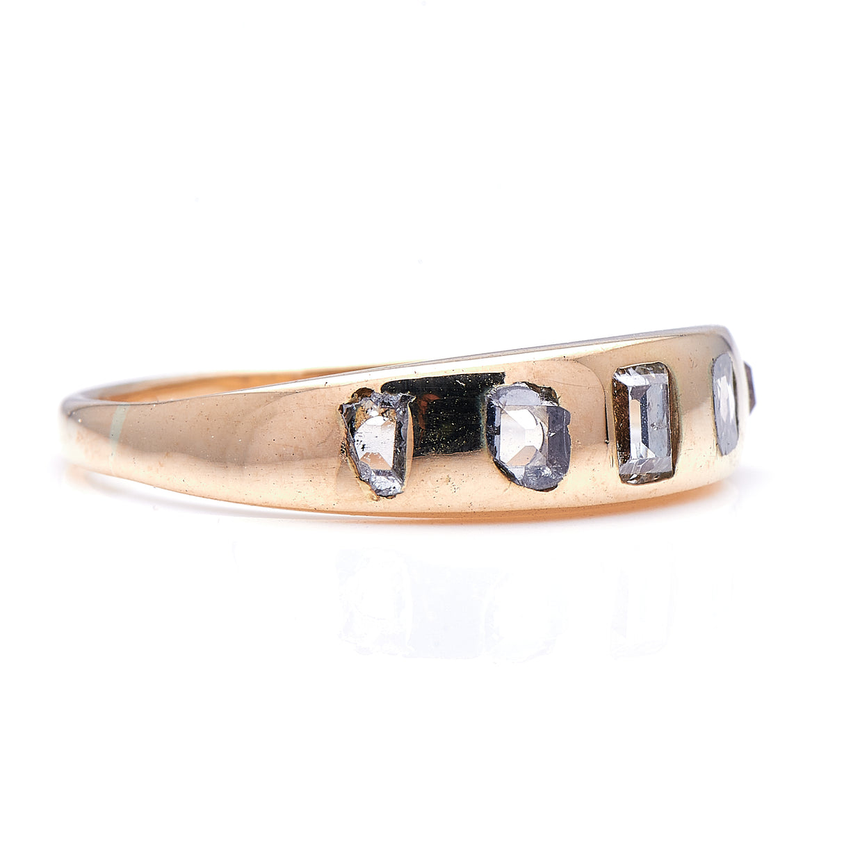 Art Deco, 14ct gold, old-cut diamond ring