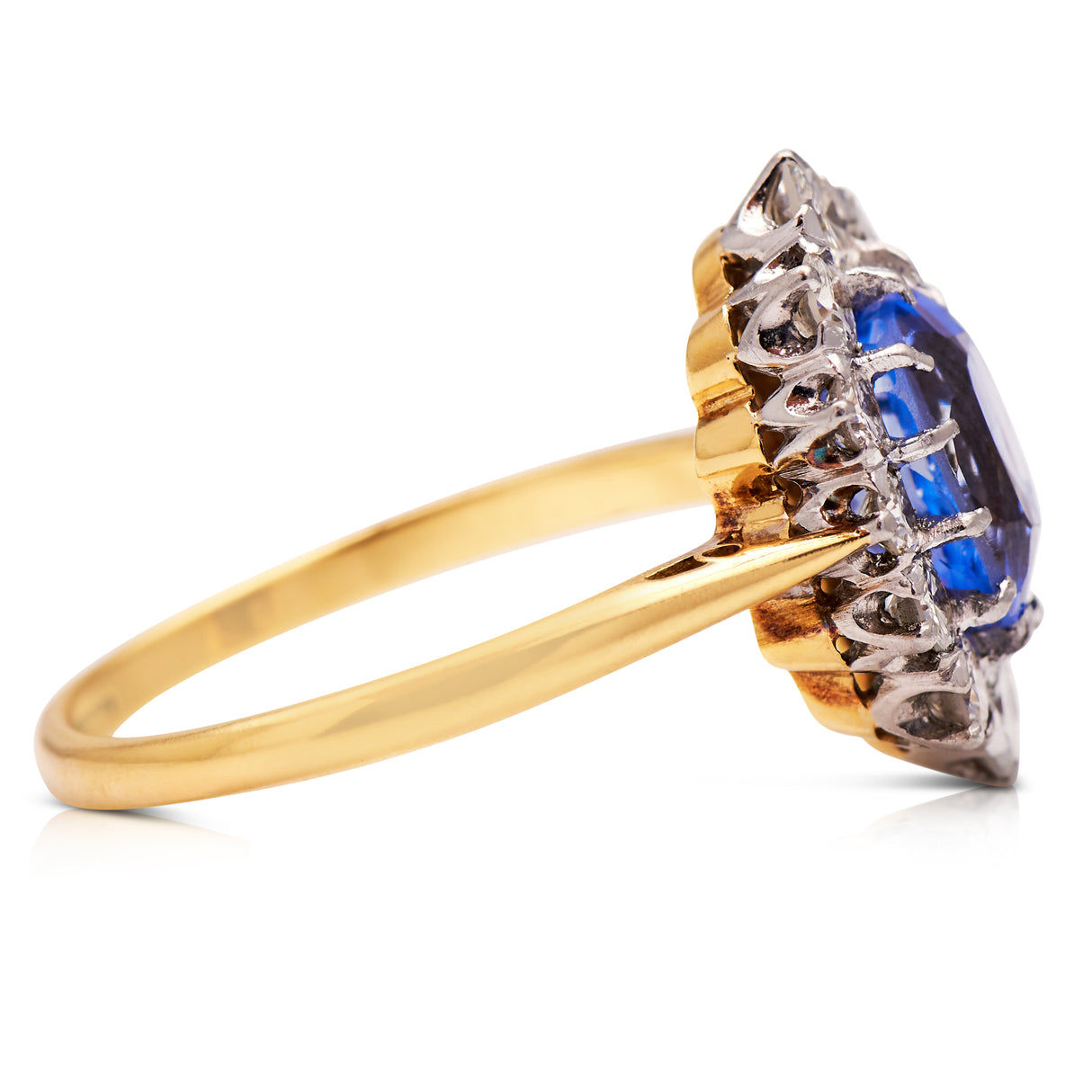 Edwardian, 18ct Gold, Platinum, Sapphire and Diamond Ring