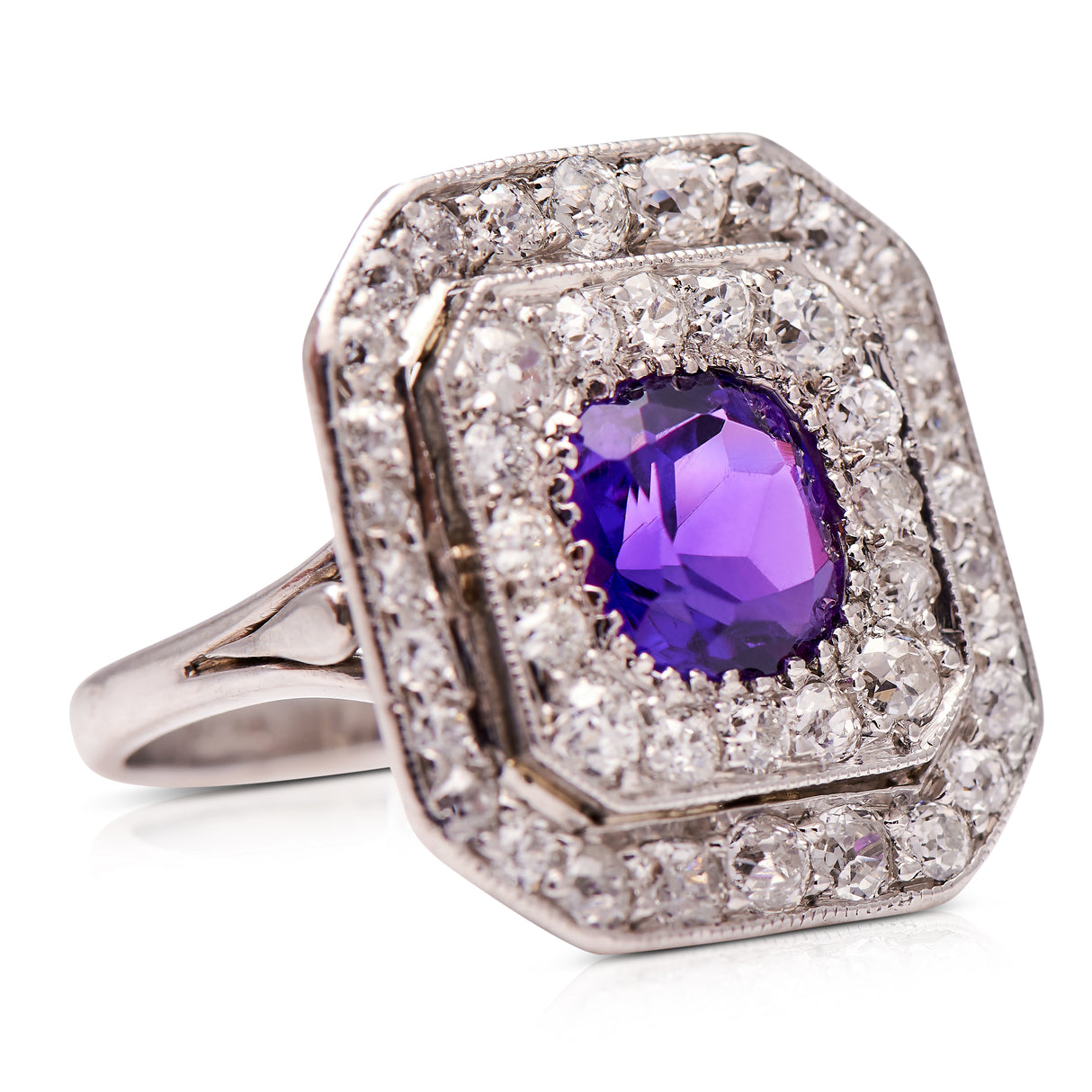 Amethyst Antique Engagement Rings Amethyst Engagement Rings Diamond Engagement Rings Antique Rings Antique Ring Boutique Vintage Engagement Rings Antique Engagement Rings Antique Jewellery company Vintage Jewellery
