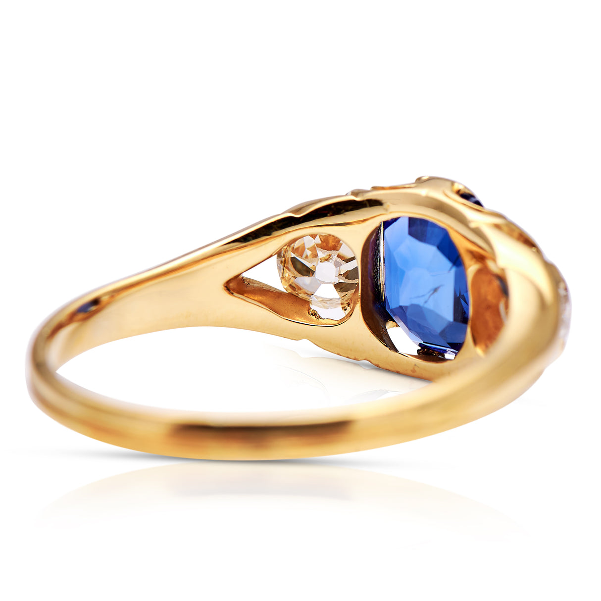 Victorian, Burmese sapphire & diamond ring