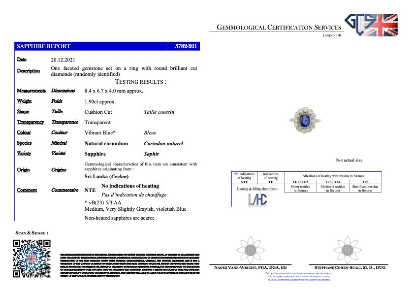 Art Deco, sapphire & diamond cluster ring