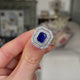 Art Deco, platinum, Burmese sapphire & diamond ring