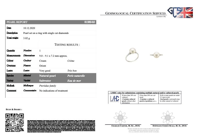 Antique Edwardian, 18ct gold, platinum, natural pearl and diamond ring