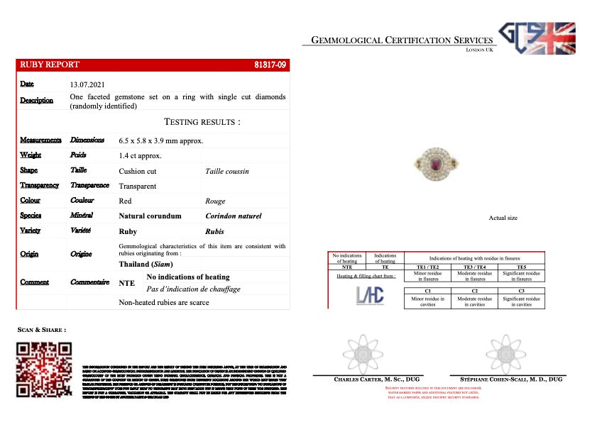 Antique | Edwardian, ruby & diamond ring