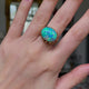 Vintage 1970's cabochon Australian opal ring, 18ct yellow gold