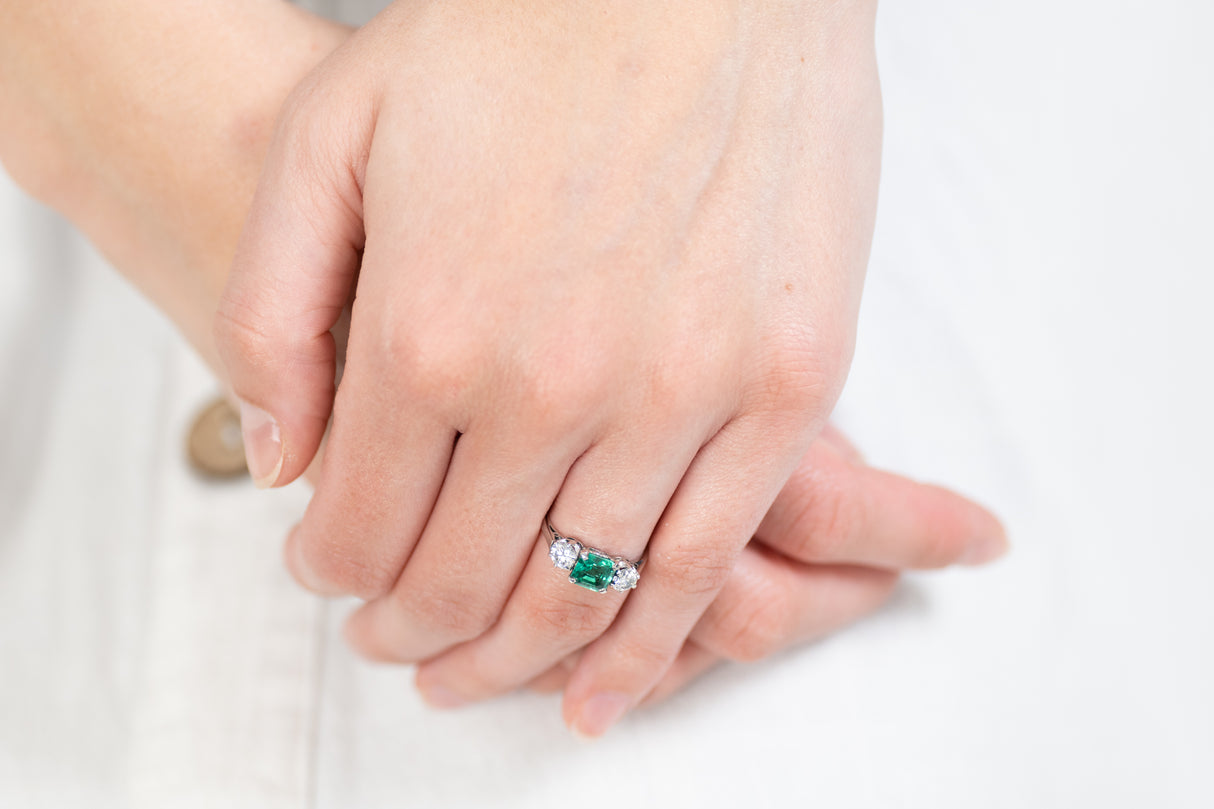 Art_Deco | Emerald rings. Emerald ring. Emerald and diamond rings. Emerald_engagement_rings | Emerald_engagement_rings | Emerald and diamond engagement ring. Emerald and diamond engagement rings. Platinum emerald ring. Antique emerald ring. Antique_emerald_rings