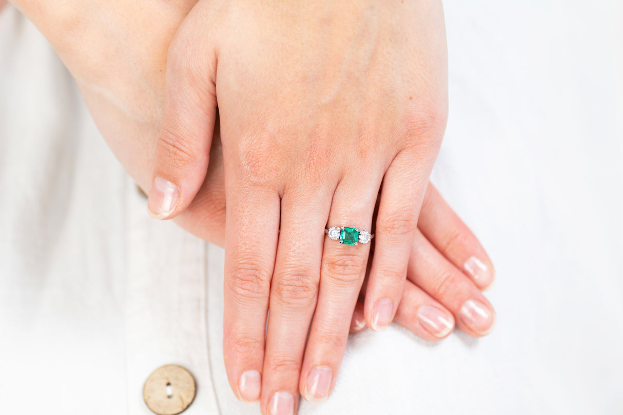 Art Deco Emerald rings. Emerald ring. Emerald and diamond rings. Emerald engagement ring. Emerald engagement rings | Emerald and diamond engagement ring. Emerald and diamond engagement rings. Platinum emerald ring. Antique emerald ring. Antique emerald rings.