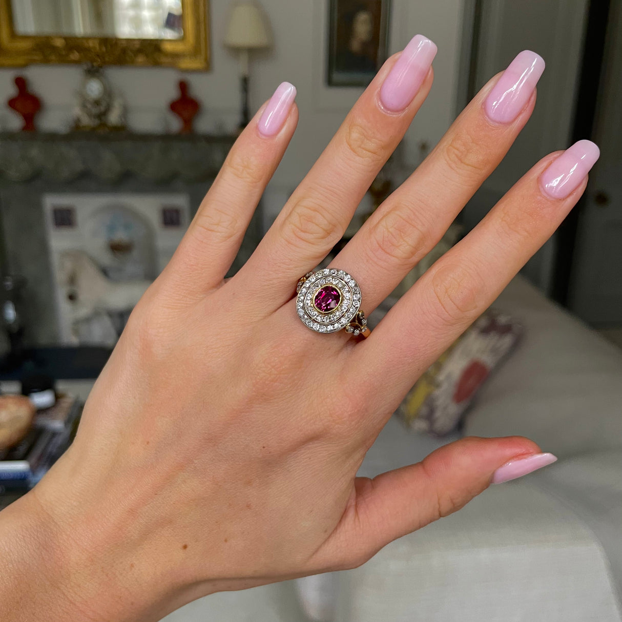 Antique | Edwardian, ruby & diamond ring