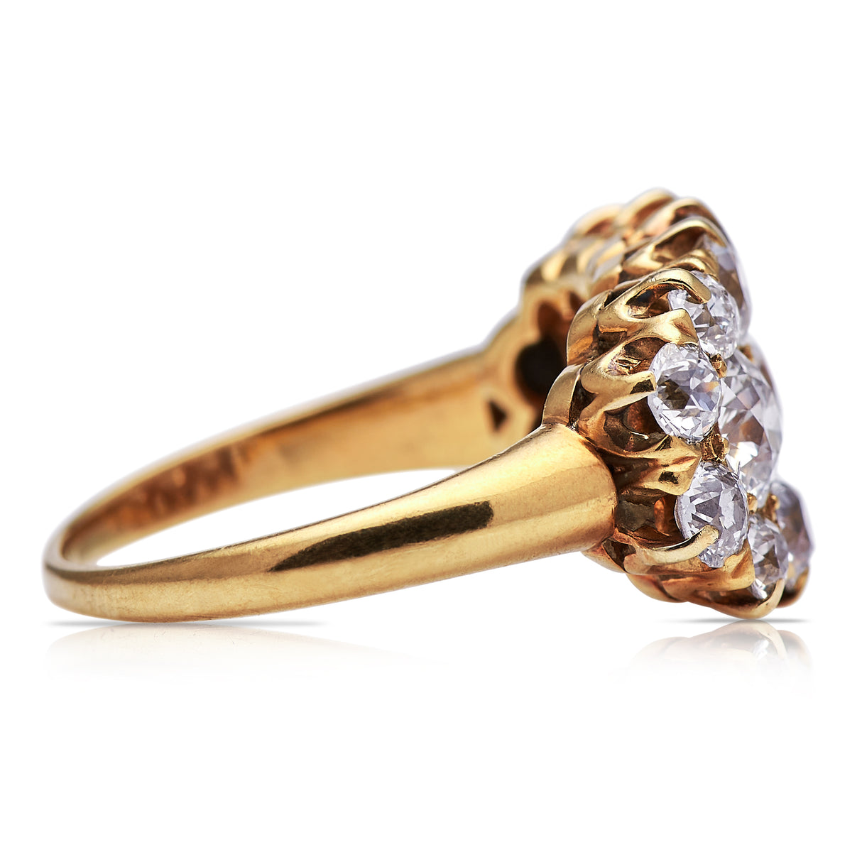 Antique Engagement Rings | Antique Ring Boutique | Vintage Engagement Rings | Antique Engagement Rings | Antique Jewellery company | Vintage Jewellery Victorian, 18ct Gold, Diamond Cluster Ring