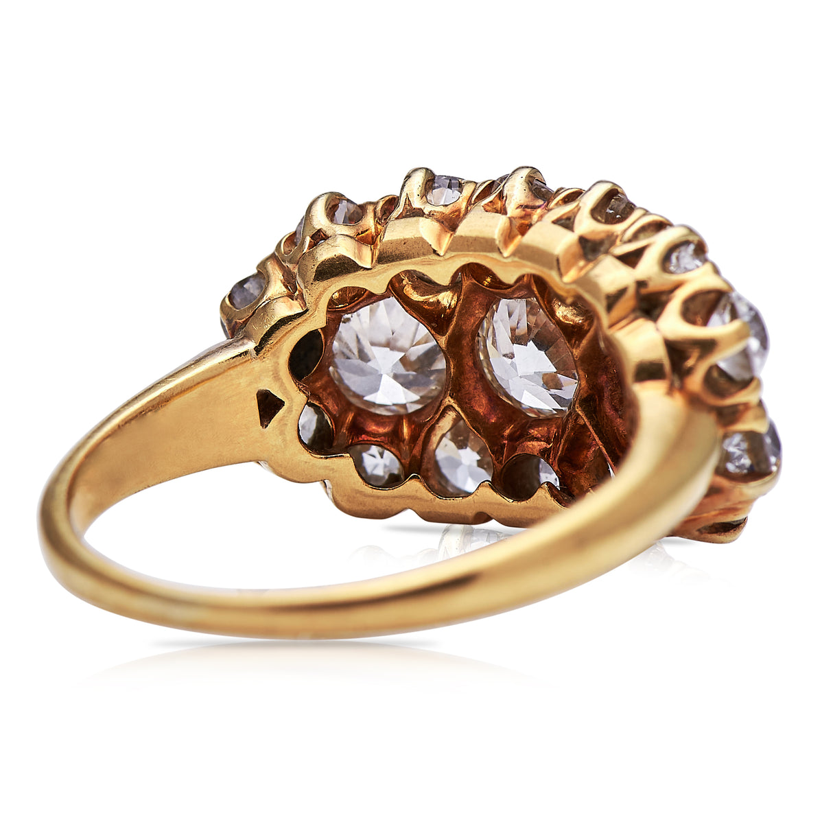 Antique Engagement Rings | Antique Ring Boutique | Vintage Engagement Rings | Antique Engagement Rings | Antique Jewellery company | Vintage Jewellery Victorian, 18ct Gold, Diamond Cluster Ring