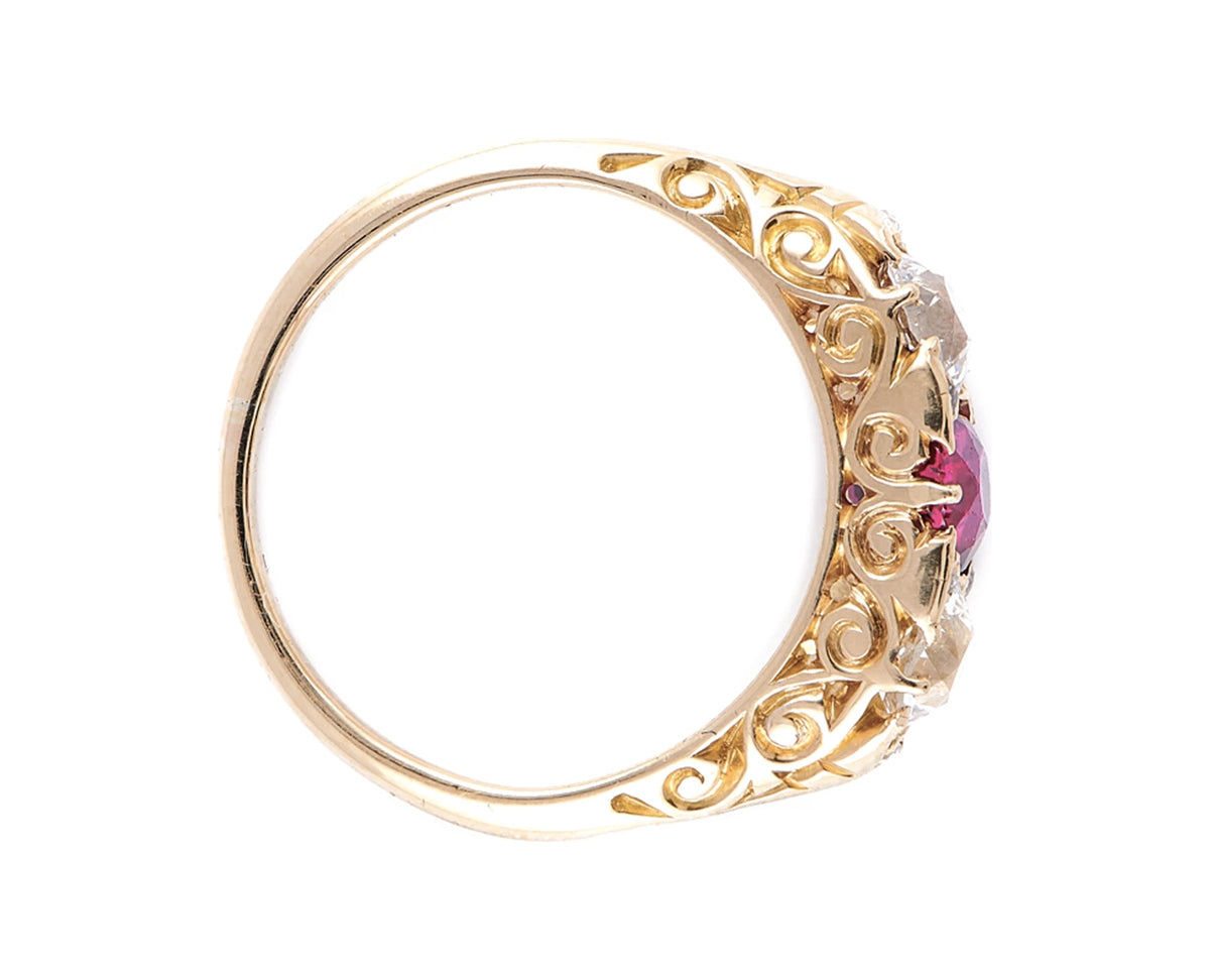 Victorian, 18ct Gold, Natural 'Blood-Red' Burmese Ruby and Diamond Ring Antique Ring Boutique | Untreated Gemstone Rings | Antique Rings | Antique Jewellery Company | | Art Deco | Vintage Jewelry | Antique Engagement Rings | Art Deco Rings | Antique Rings | Antique Jewellery Company | Antique Jewelry | Vintage Jewellery