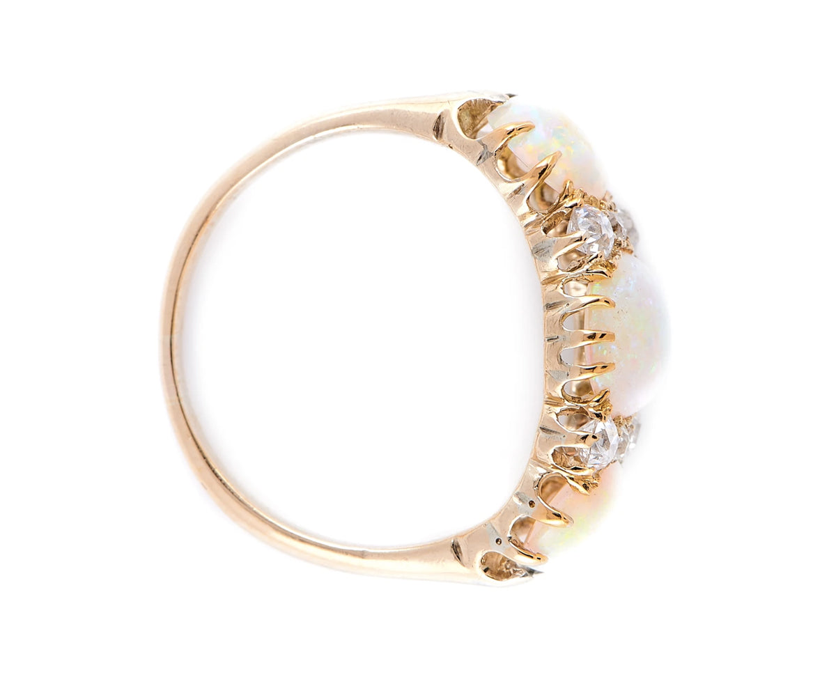 Opal Antique Engagement Rings | Opal Engagement Rings | Diamond Engagement Rings | Antique Rings | Antique Ring Boutique | Vintage Engagement Rings | Antique Engagement Rings | Antique Jewellery company | Vintage Jewellery