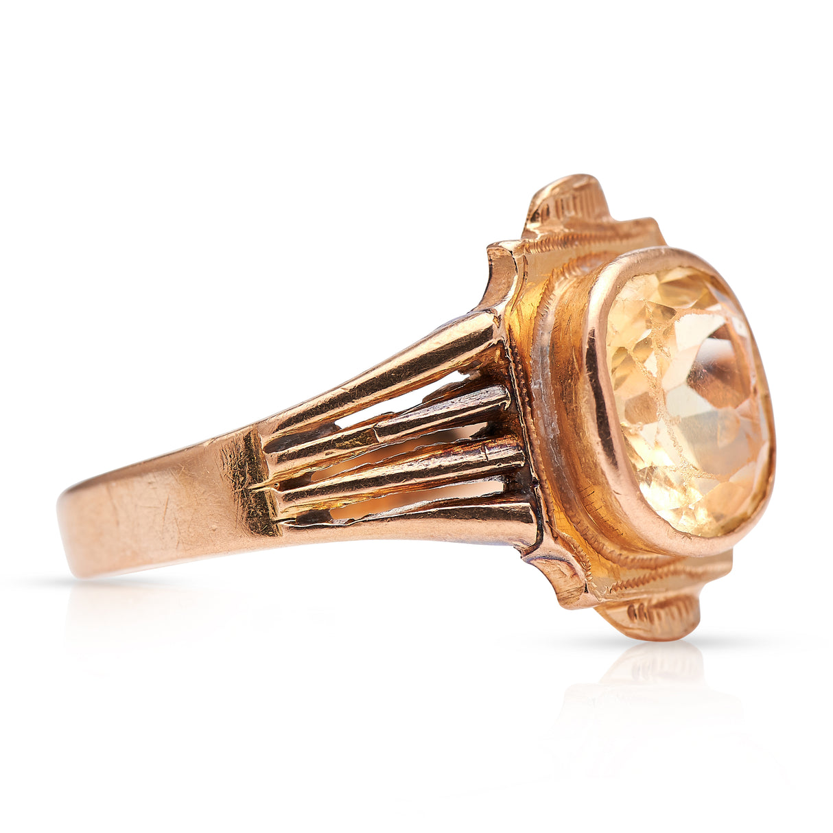 Antique Engagement Rings | Antique Ring Boutique | Vintage Engagement Rings | Antique Engagement Rings | Antique Jewellery company | Vintage Jewellery Victorian, 18ct Yellow Gold, Yellow Sapphire Ring