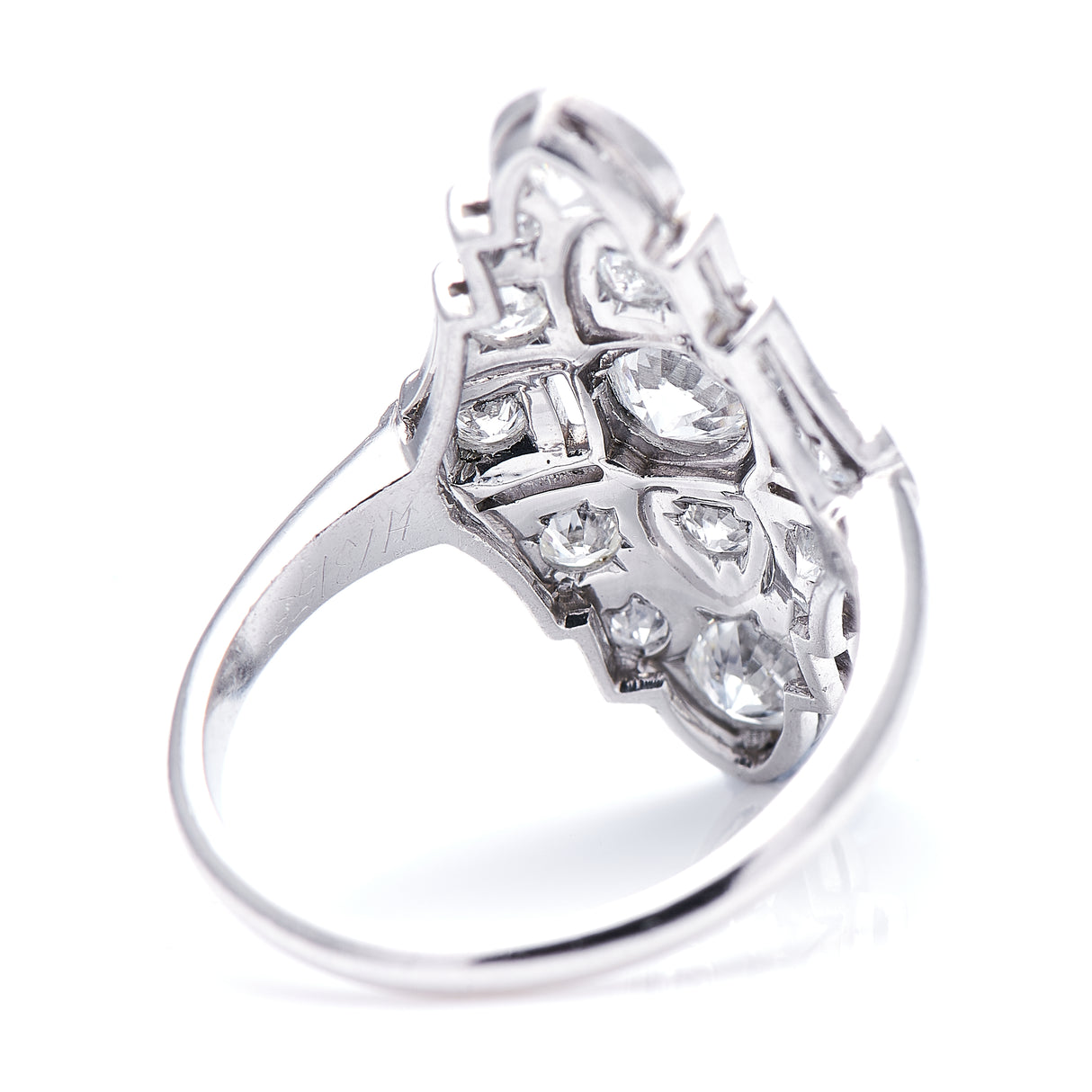 Art Deco, diamond cluster ring