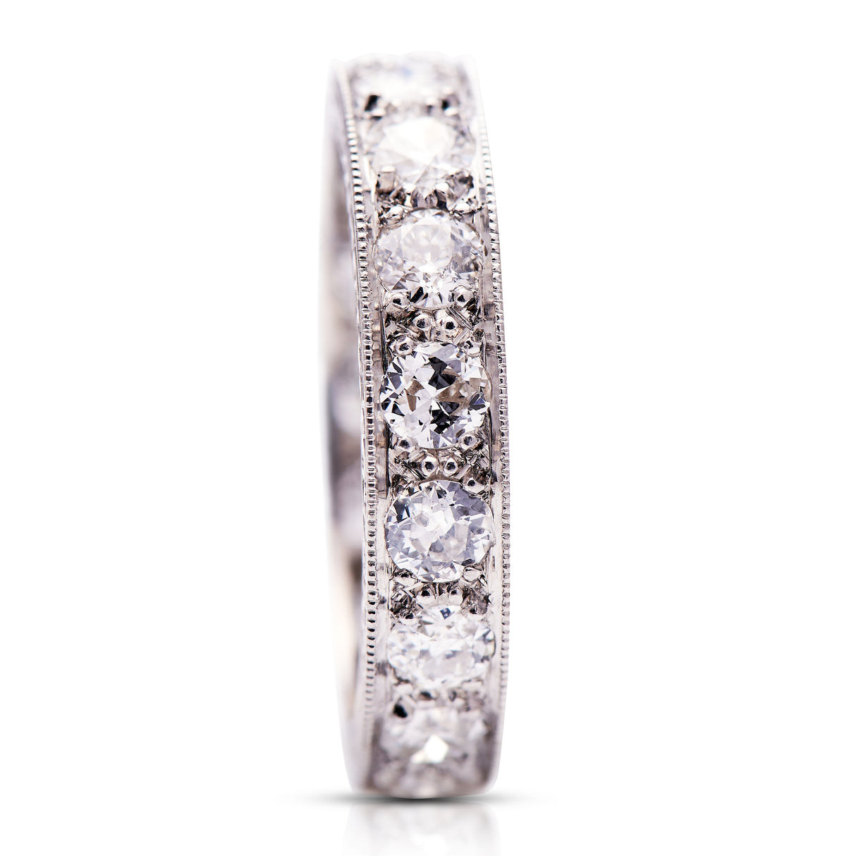 Art Deco, platinum, diamond eternity ring