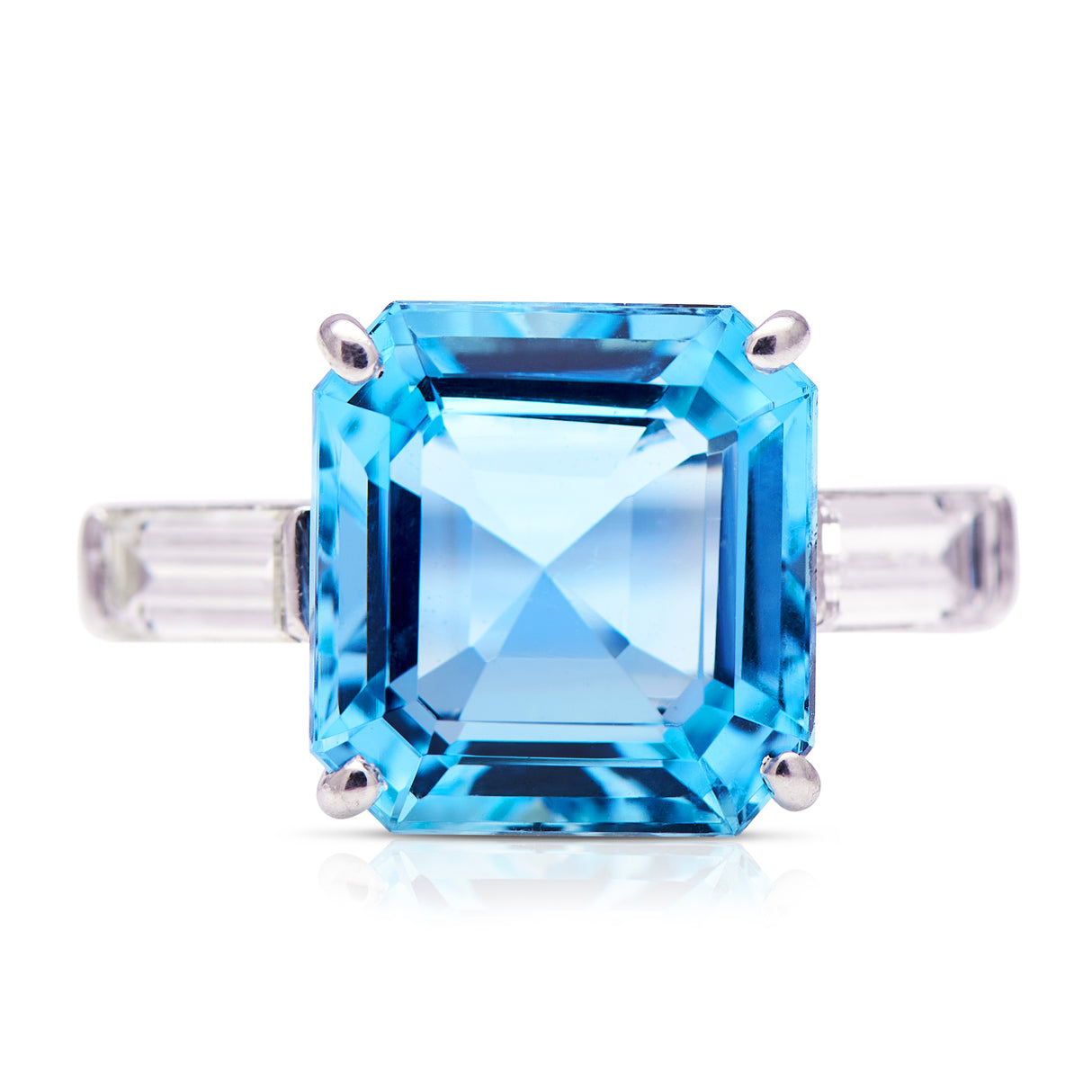 Aquamarine-White-Gold-Diamond-Ring-Art-Deco-Antique-Vintage