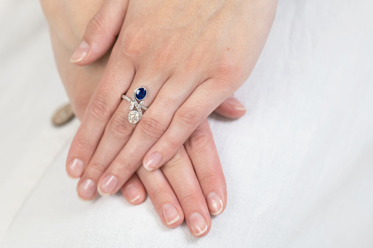 Vintage_Art Nouveau_Engagement_Ring