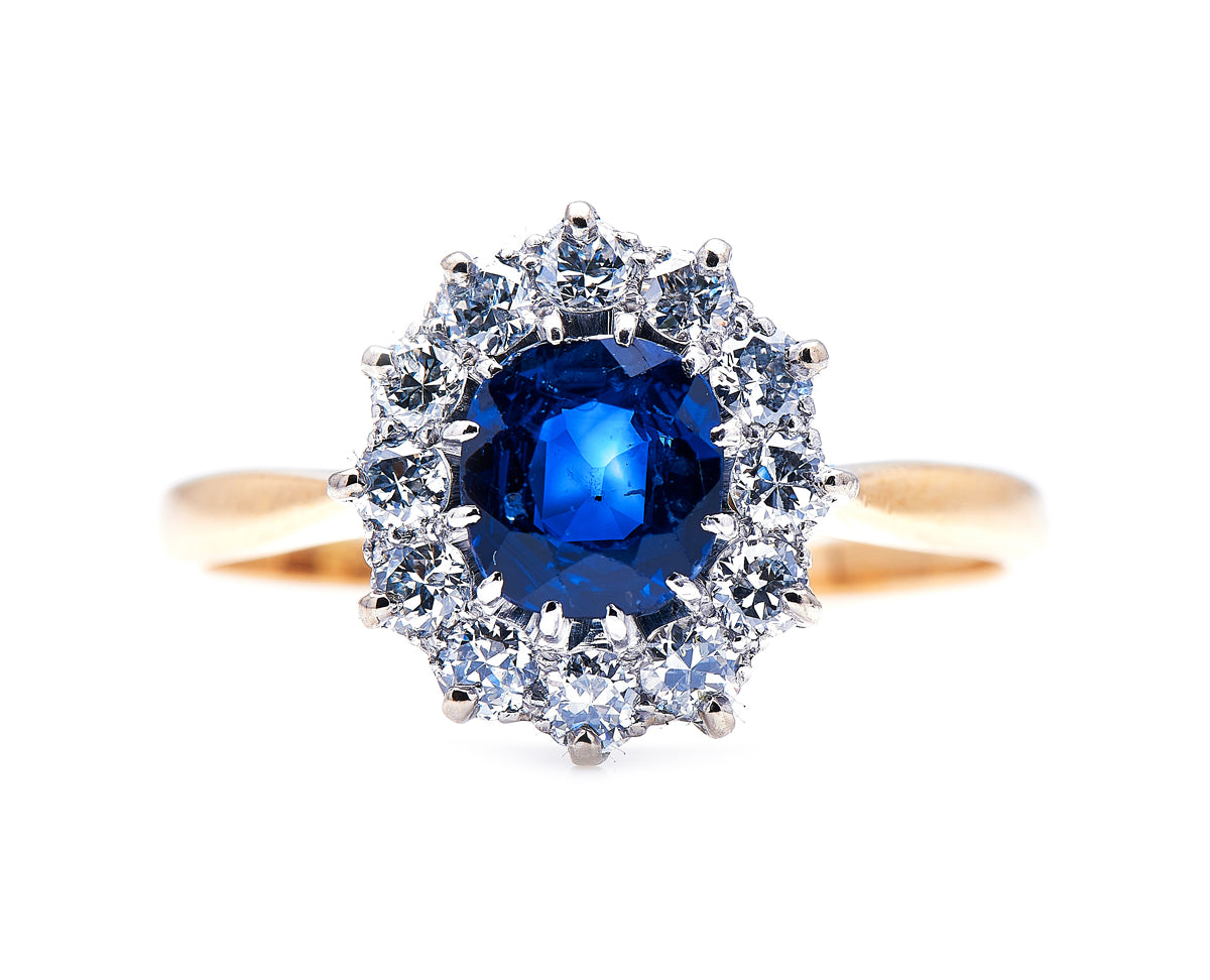 Edwardian-Sapphire-Diamond-Cluster-Ring