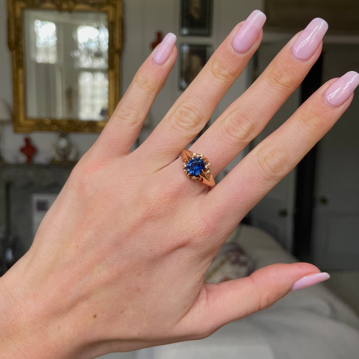 Engagement | Victorian, 18ct gold sapphire ring