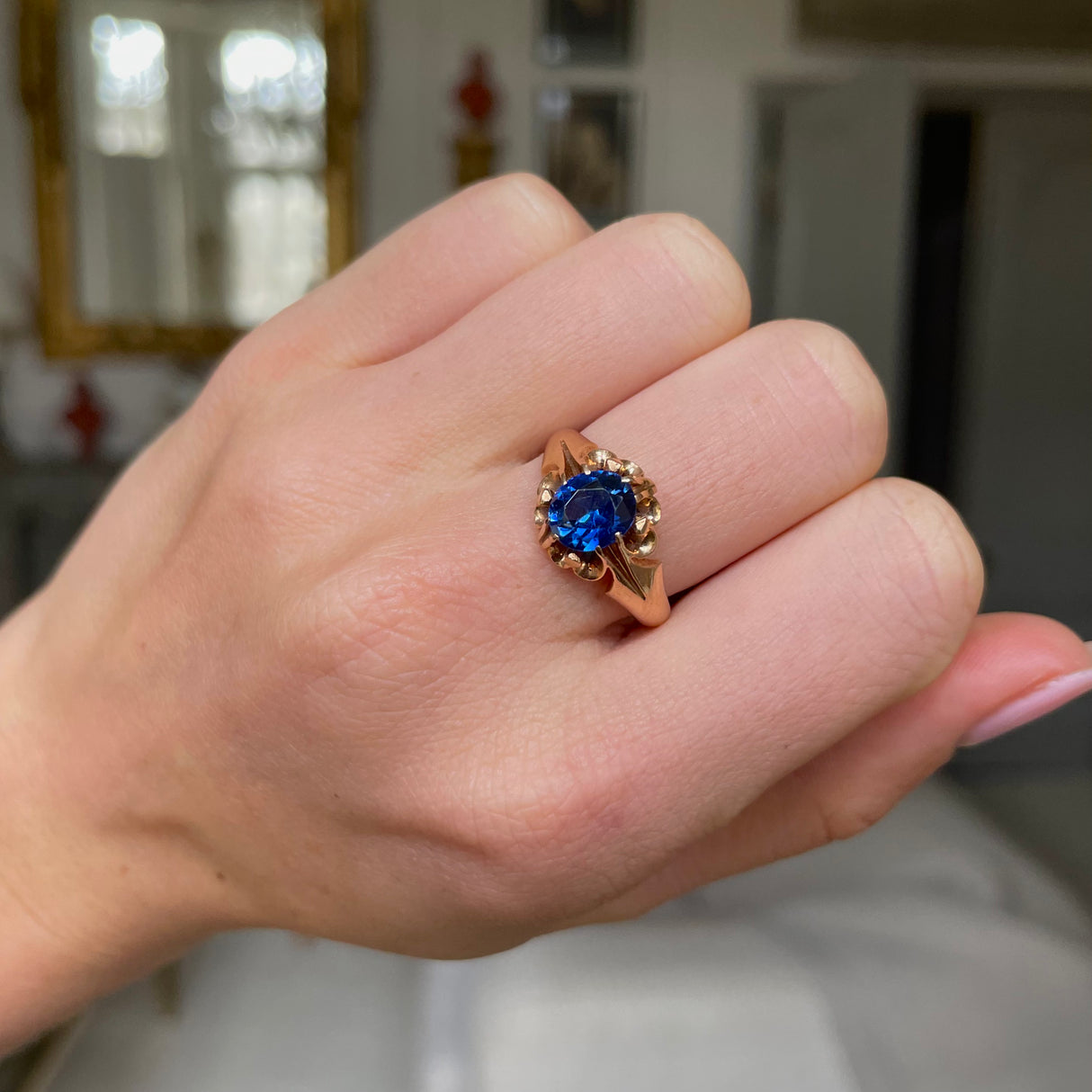 Engagement | Victorian, 18ct gold sapphire ring