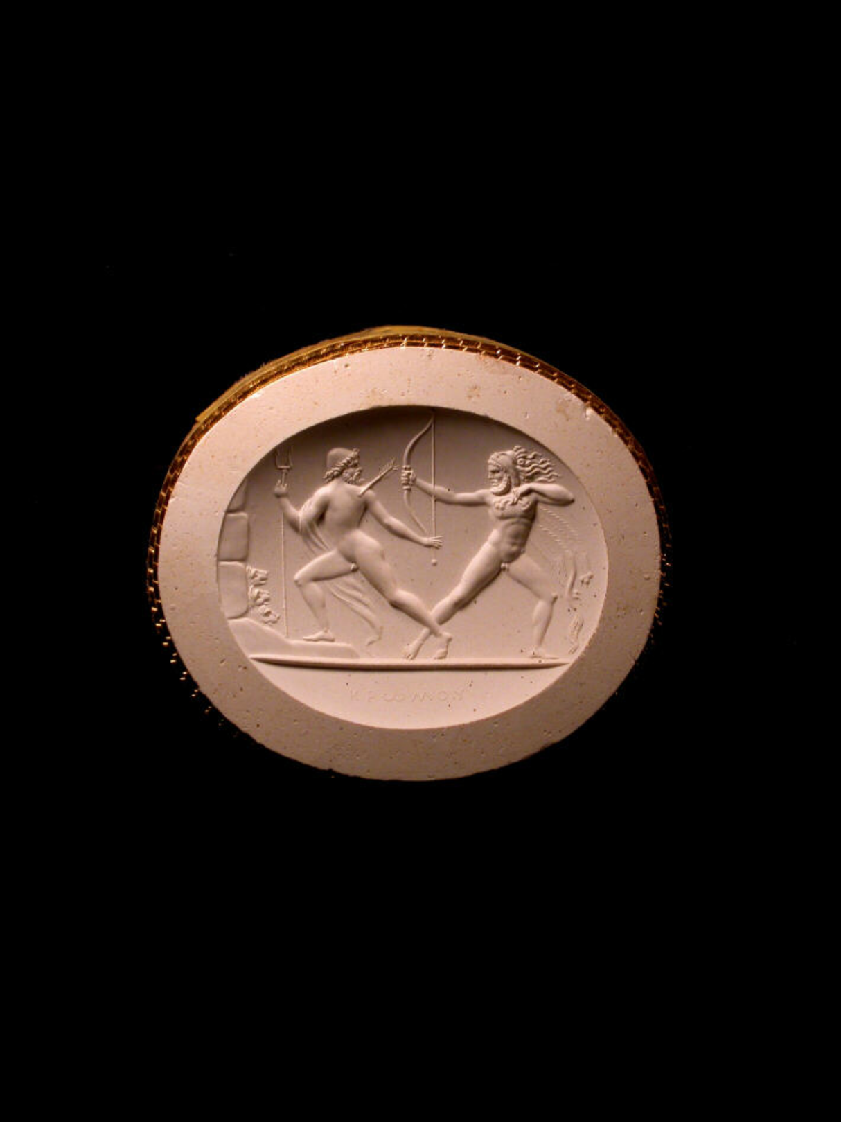 A poniatowski gem, 18th century, amethyst intaglio ring, Cartier