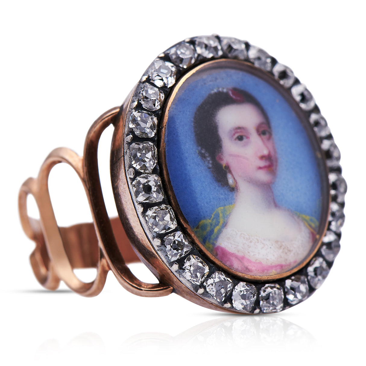 Antique Engagement Rings | Antique Ring Boutique | Vintage Engagement Rings | Antique Engagement Rings | Antique J18th Century, Georgian, Portrait Diamond Ringewellery company | Vintage Jewellery