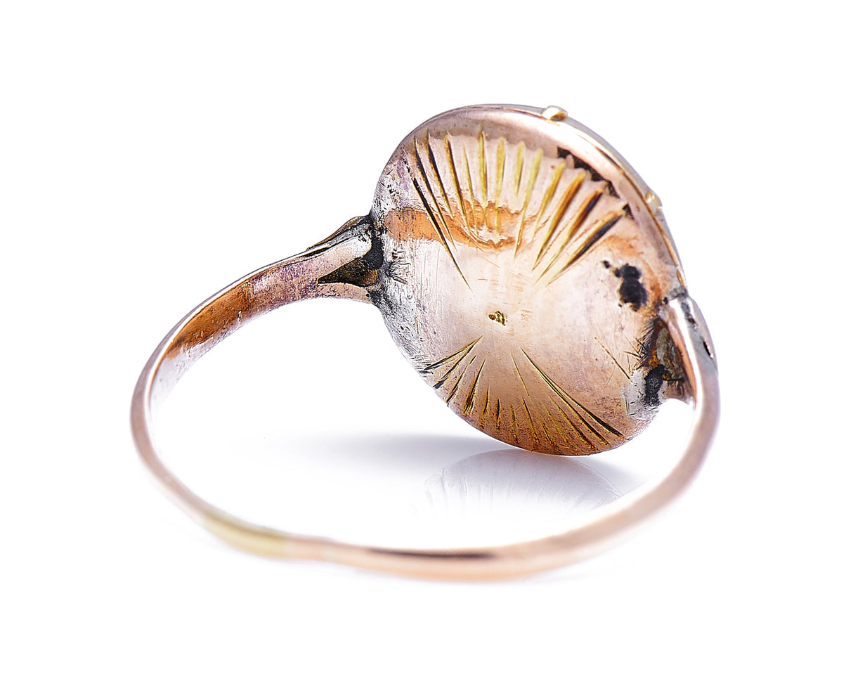 Georgian, gold, carnelian agate intaglio ring