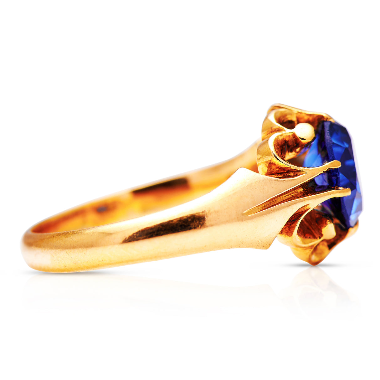 Engagement | Victorian, 18ct gold sapphire ring