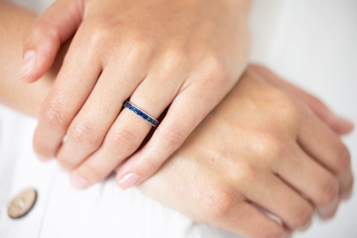 Eternity | Art Deco, sapphire ring