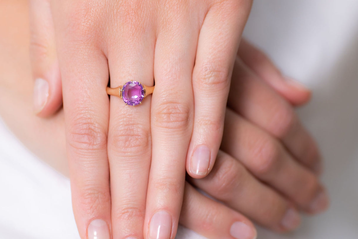 Victorian, 15ct Gold, Pink Sapphire Ring | Antique Rings | Antique Ring Boutique | Vintage Engagement Rings | Antique Engagement Rings