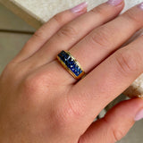 Vintage | sapphire band, 18ct gold