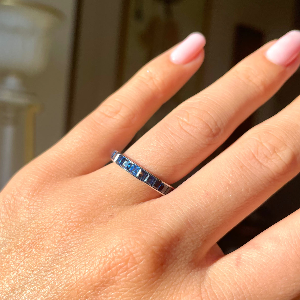 Eternity | Art Deco, sapphire ring