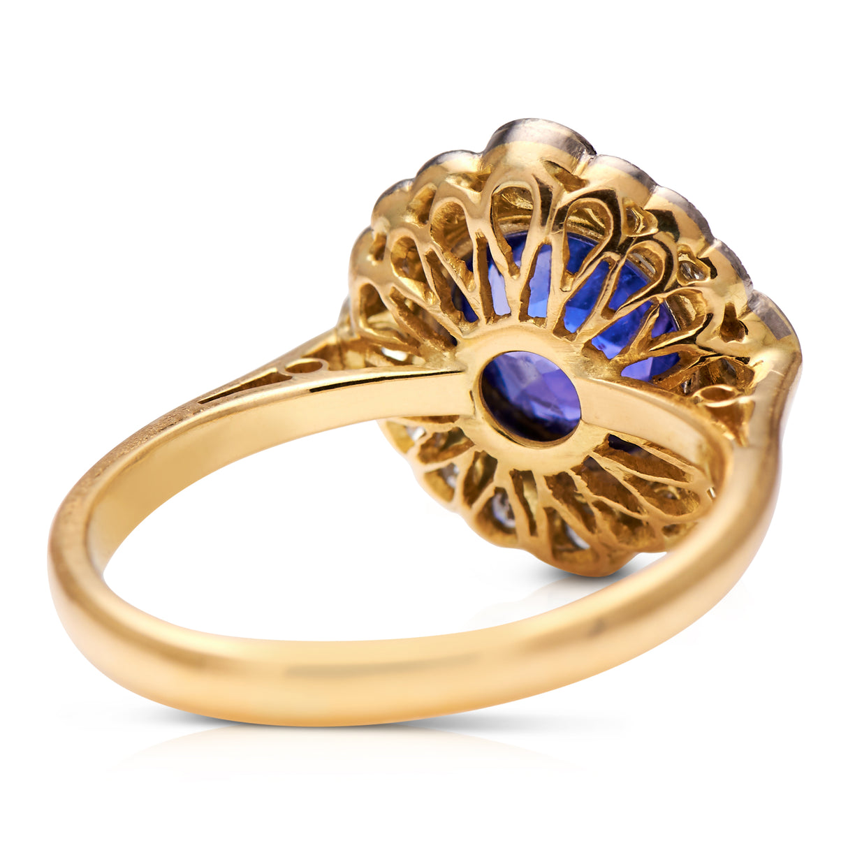 Edwardian, 18ct Gold, Platinum, Natural Colour-Change Sapphire and Diamond Ring
