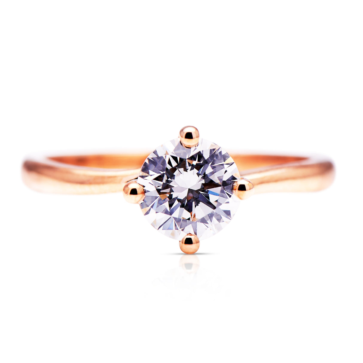 Classical-Timeless-Rose-Gold-18-Carat-Engagement-Ring-Antique-Style-Contemporary