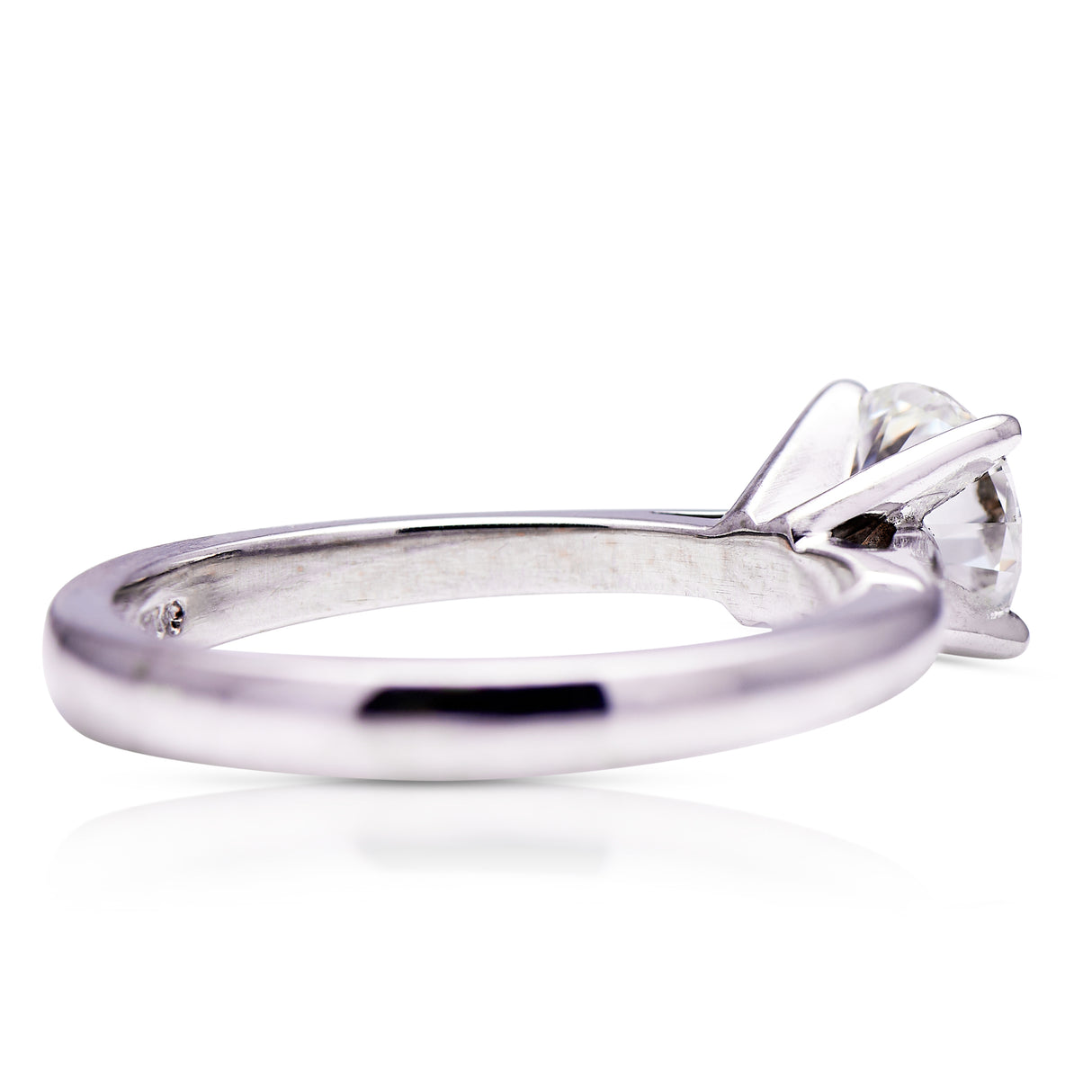 Vintage | solitaire 0.93ct vs2| h diamond engagement ring