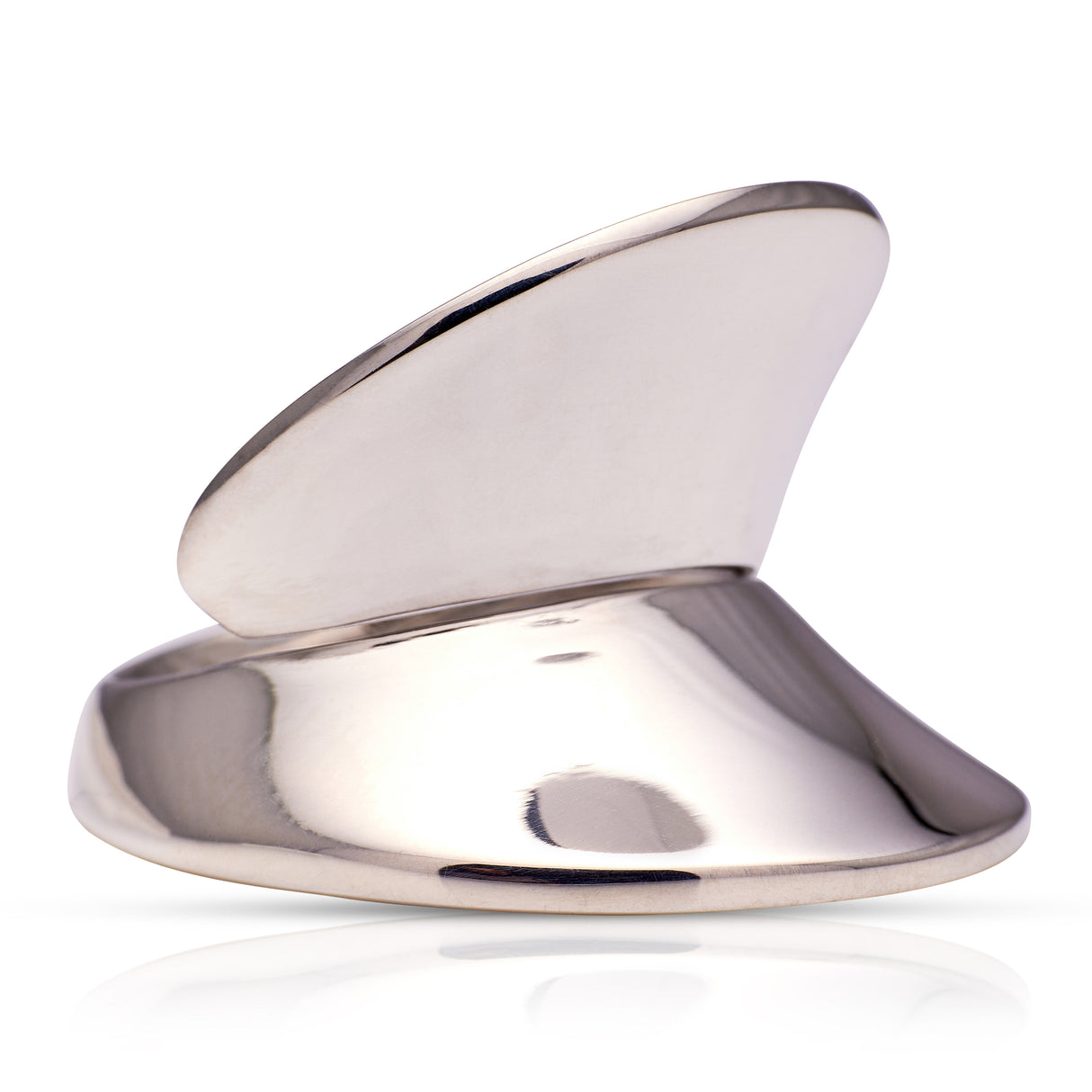Georg jensen | impressive sculptural ring, sterling silver