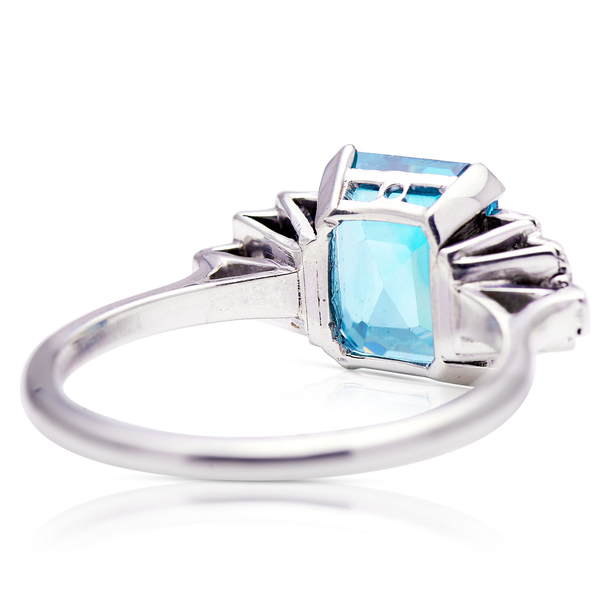 Art Deco | zircon & diamond ring, complete with original receipt