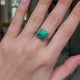 Art Deco, platinum, turquoise & diamond ring