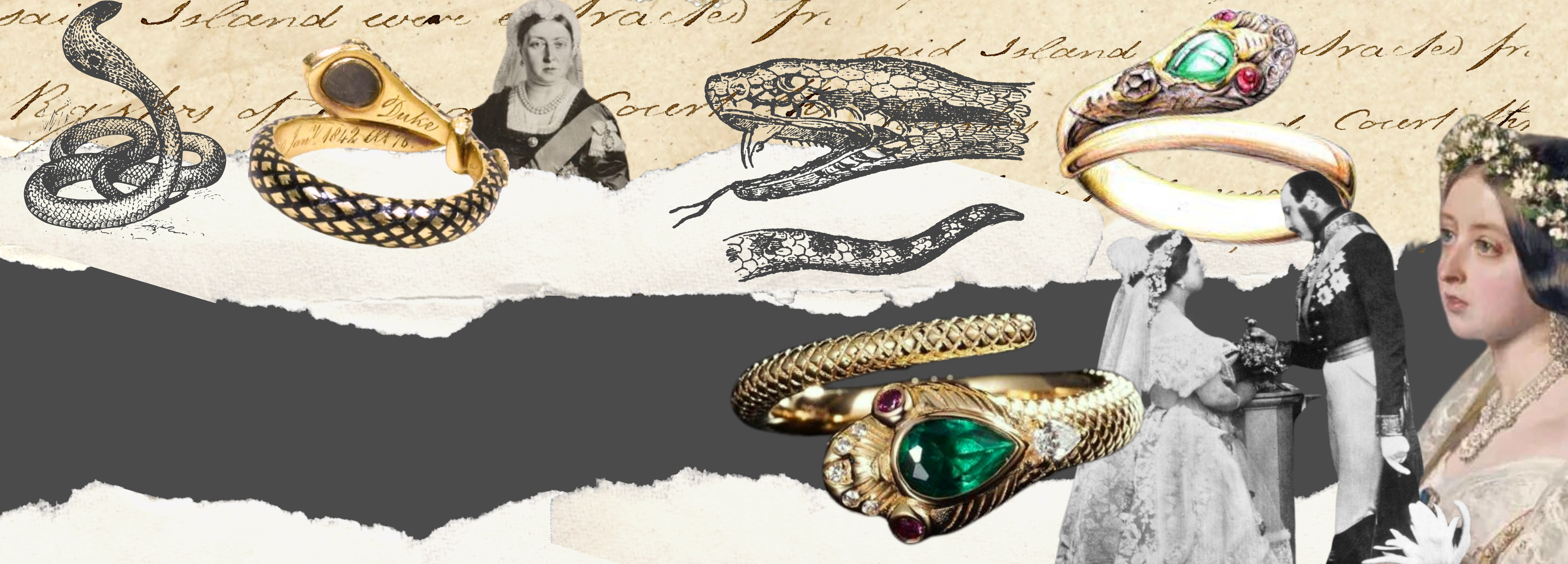 Victorian snake engagement ring online