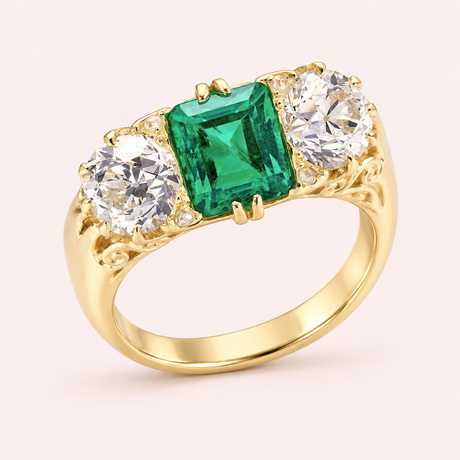 Three-stone rings